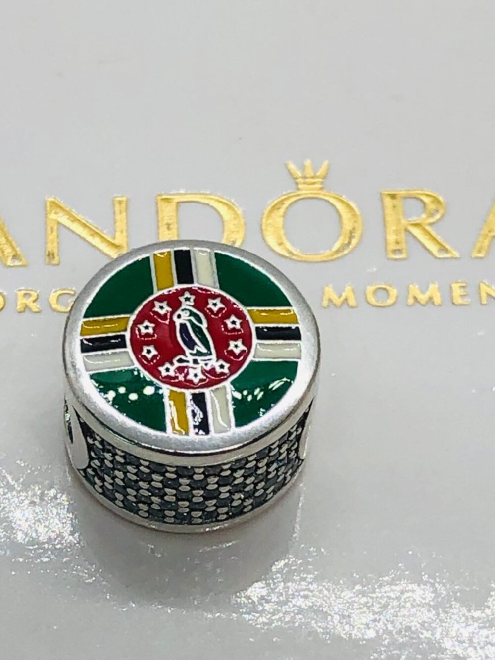 Pandora Dominican Republic Charm  Sisserou Parrot Charm